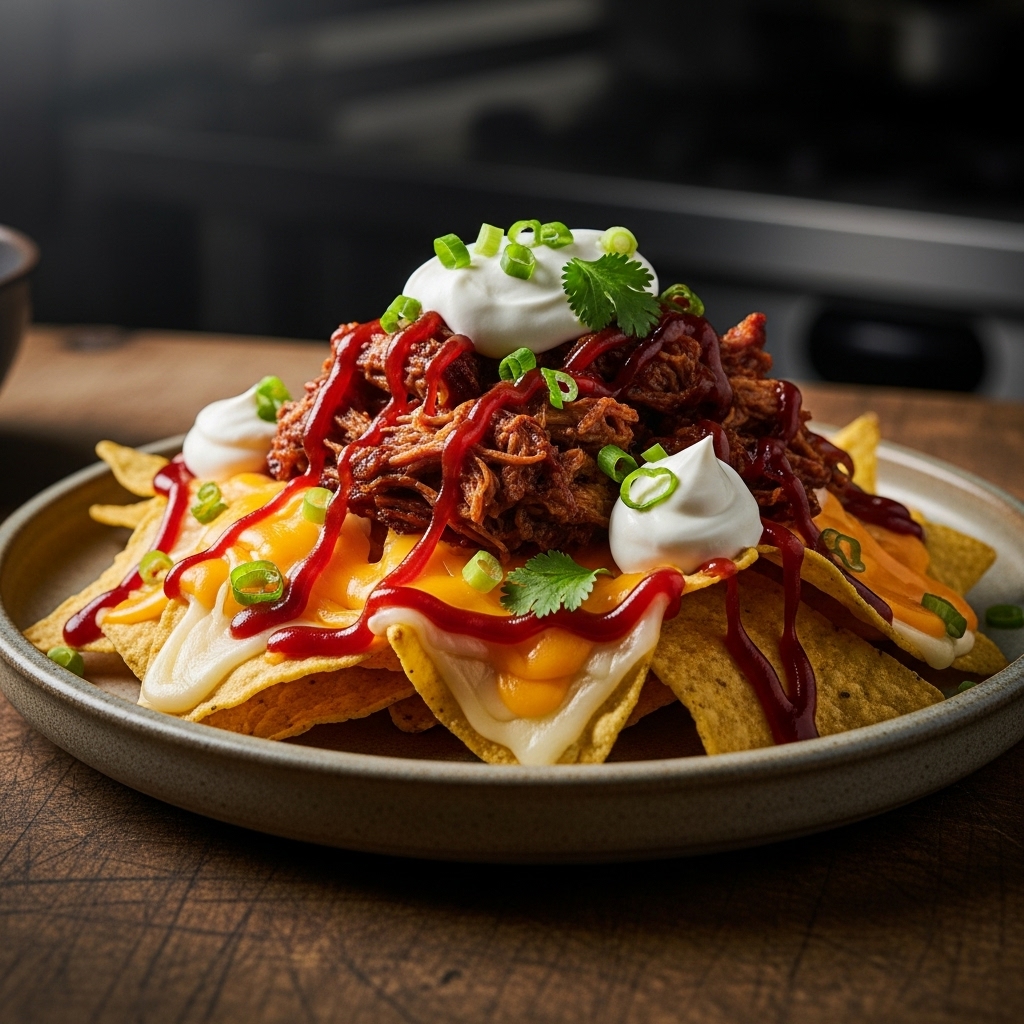 Smoky Memphis BBQ Pulled Pork Nachos