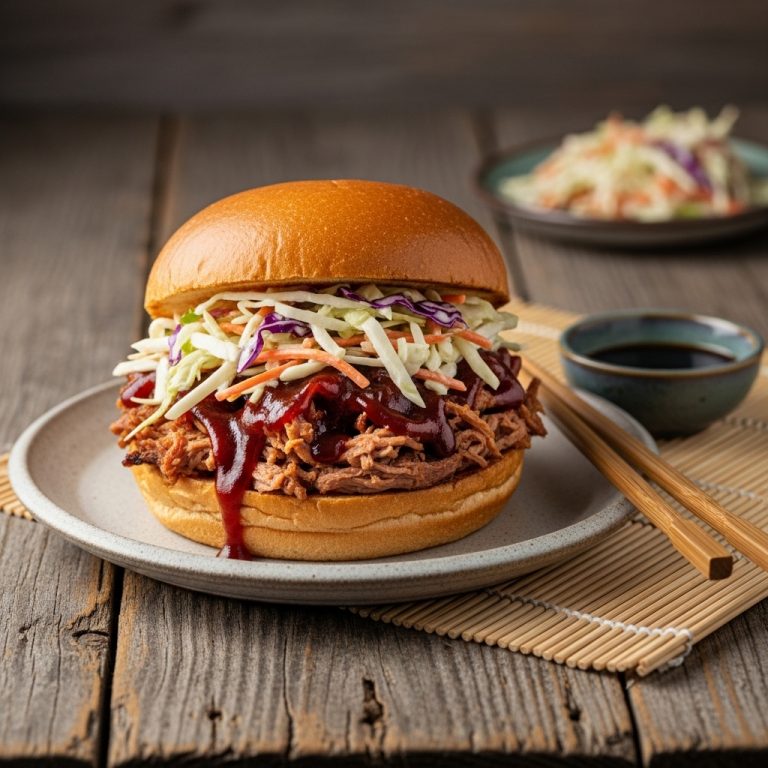 Smoky Memphis Pulled Pork Sandwich with Southern Slaw