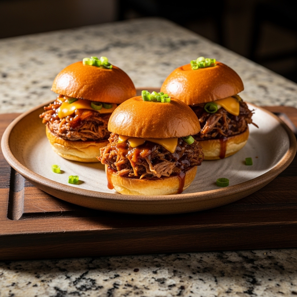 Smoky Mountain BBQ Sliders with Hickory-Maple Glaze