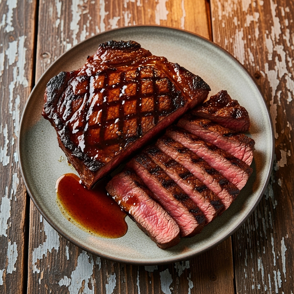 Smoky Mountain BBQ Tri-Tip Steak with Whiskey Glaze