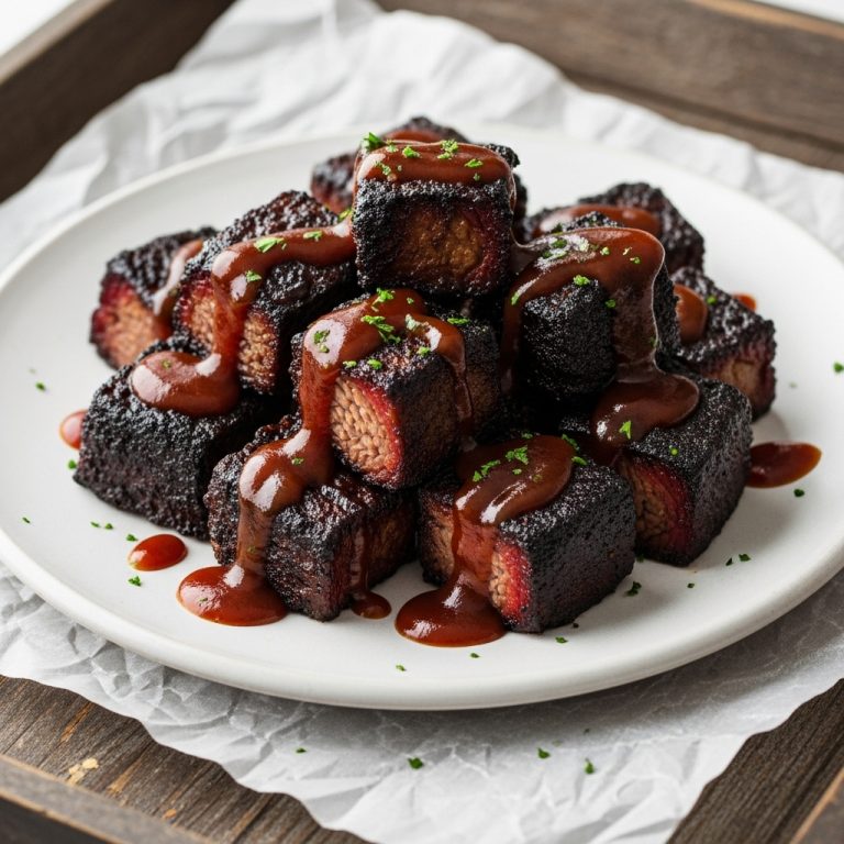 Smoky Mountain Brisket Burnt Ends with Bourbon BBQ Sauce