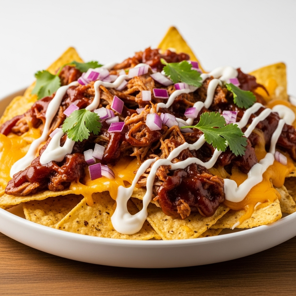 Smoky Mountain Copycat BBQ Pulled Pork Nachos