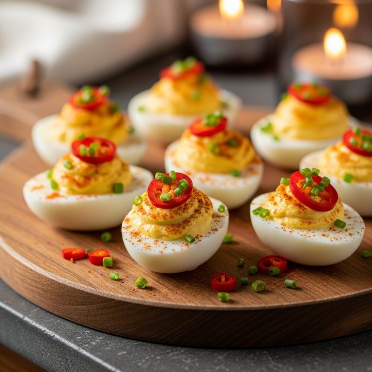 Smoky Mountain Firecracker Deviled Eggs