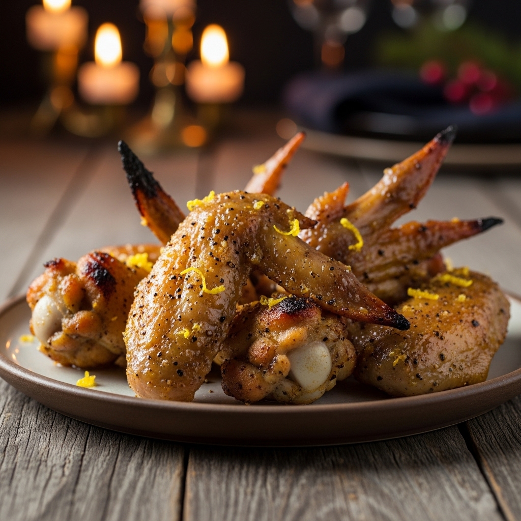 Smoky Southern Chicken Wings with Lemon Pepper Rub
