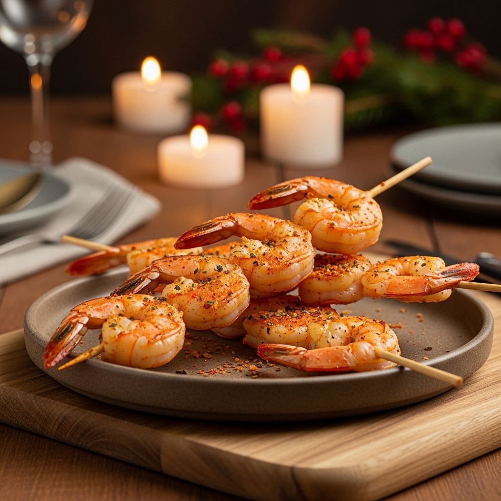 Smoky Southern Grill Snack: Firecracker Shrimp Boil Skewers