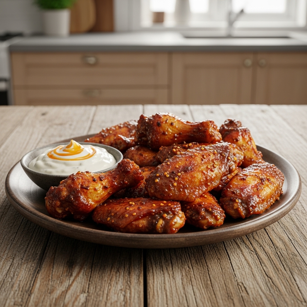 Smoky Spiced Buffalo Wings with Blue Cheese Dip