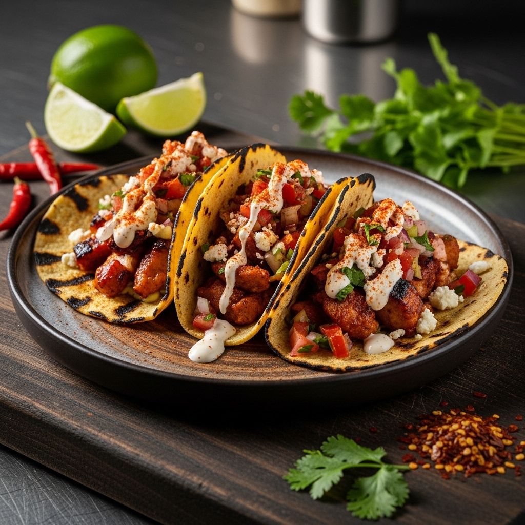 Smoky Spicy Southwestern Tailgate Street Tacos