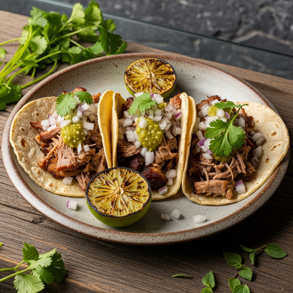 Smoky Street Carnitas Tacos