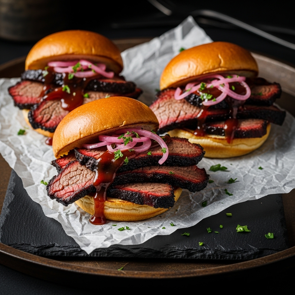 Smoky Street-Style BBQ Beef Brisket Sliders