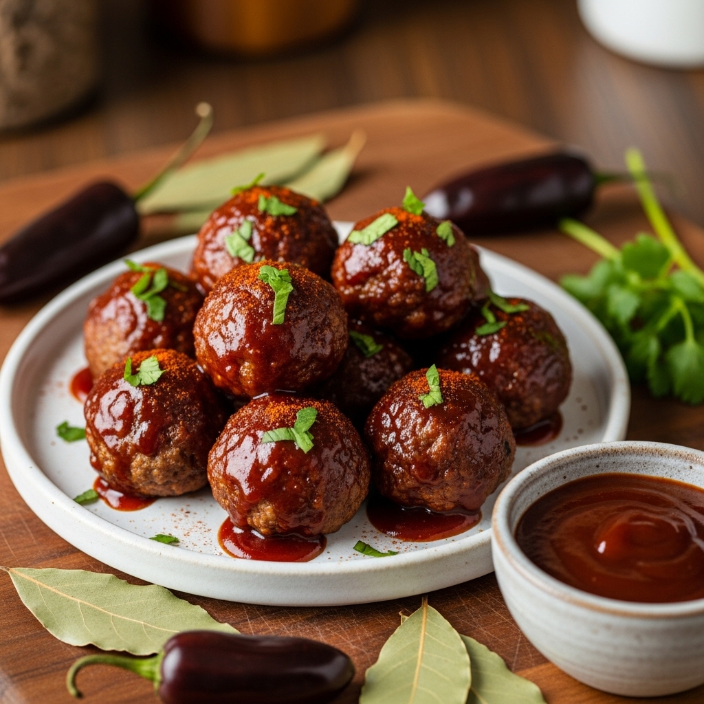 Smoky Sweet Chipotle BBQ Meatballs