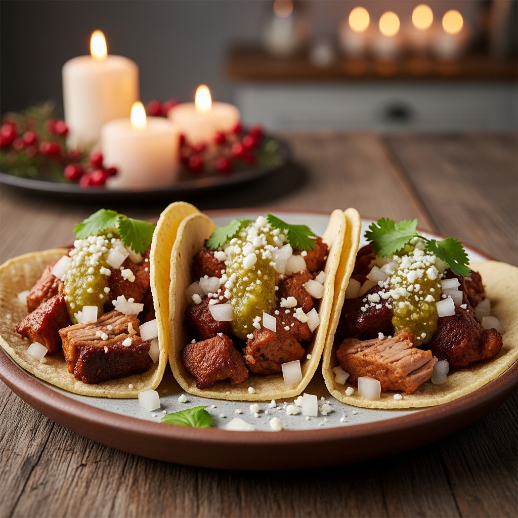 Smoky Taco Truck Carnitas Tacos