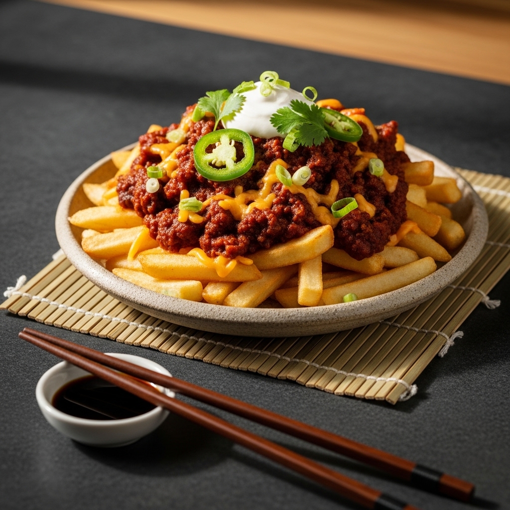 Smoky Tex-Mex Chili Cheese Fries