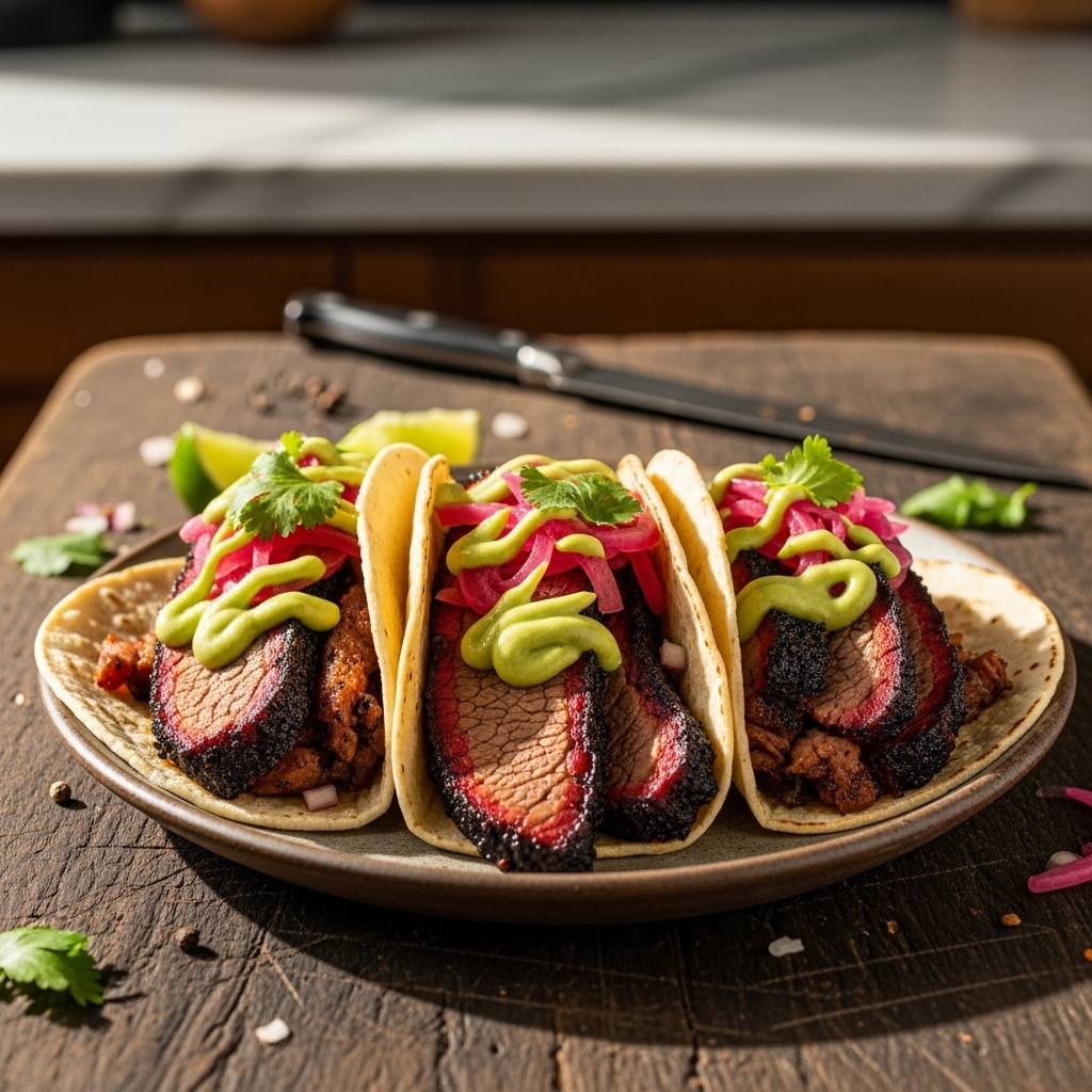 Smoky Texas Brisket Tacos