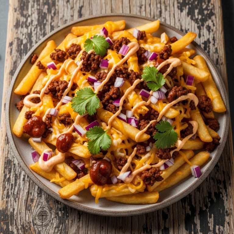 Smoky Triple-Cheese Taco Fries