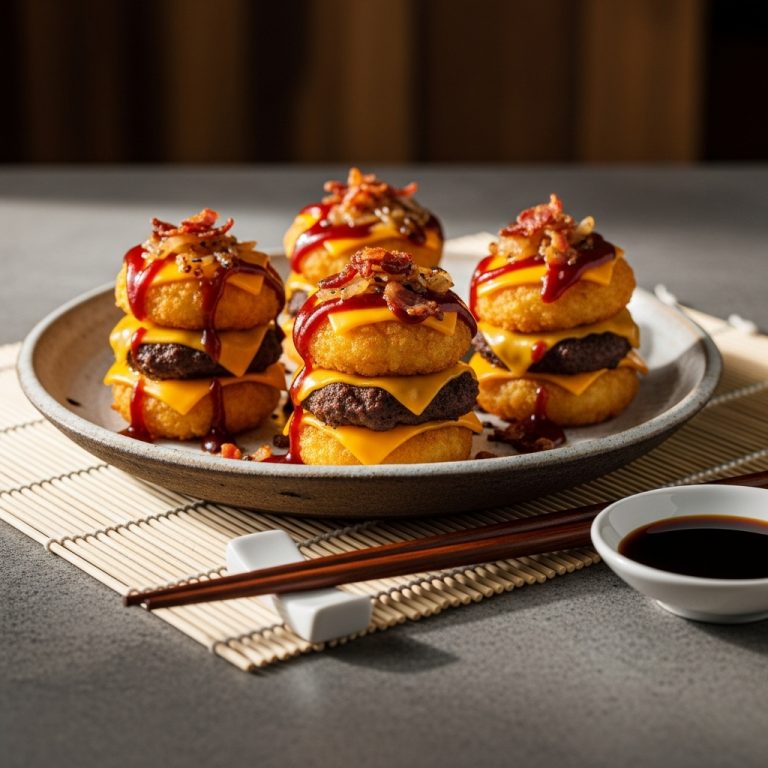 Smoky Triple Cheeseburger Tots