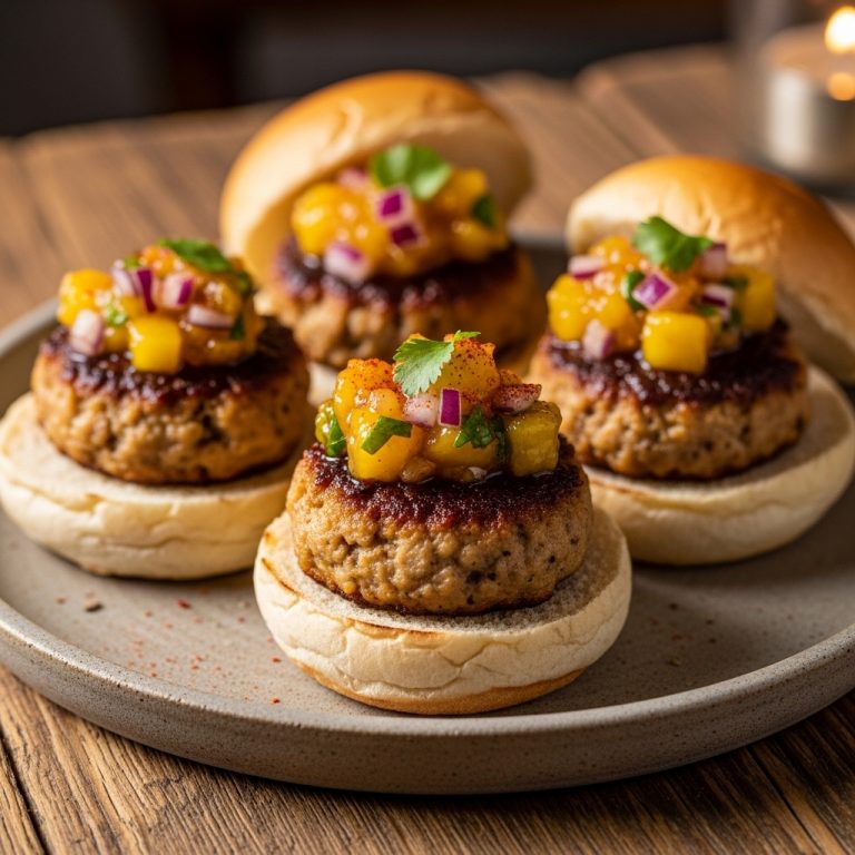 South African Gluten-Free Bobotie Sliders with Mango Chutney