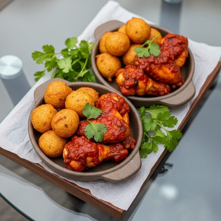 South African Peri-Peri Chicken Wings in Mieliepap Bites – A Sensory Adventure!