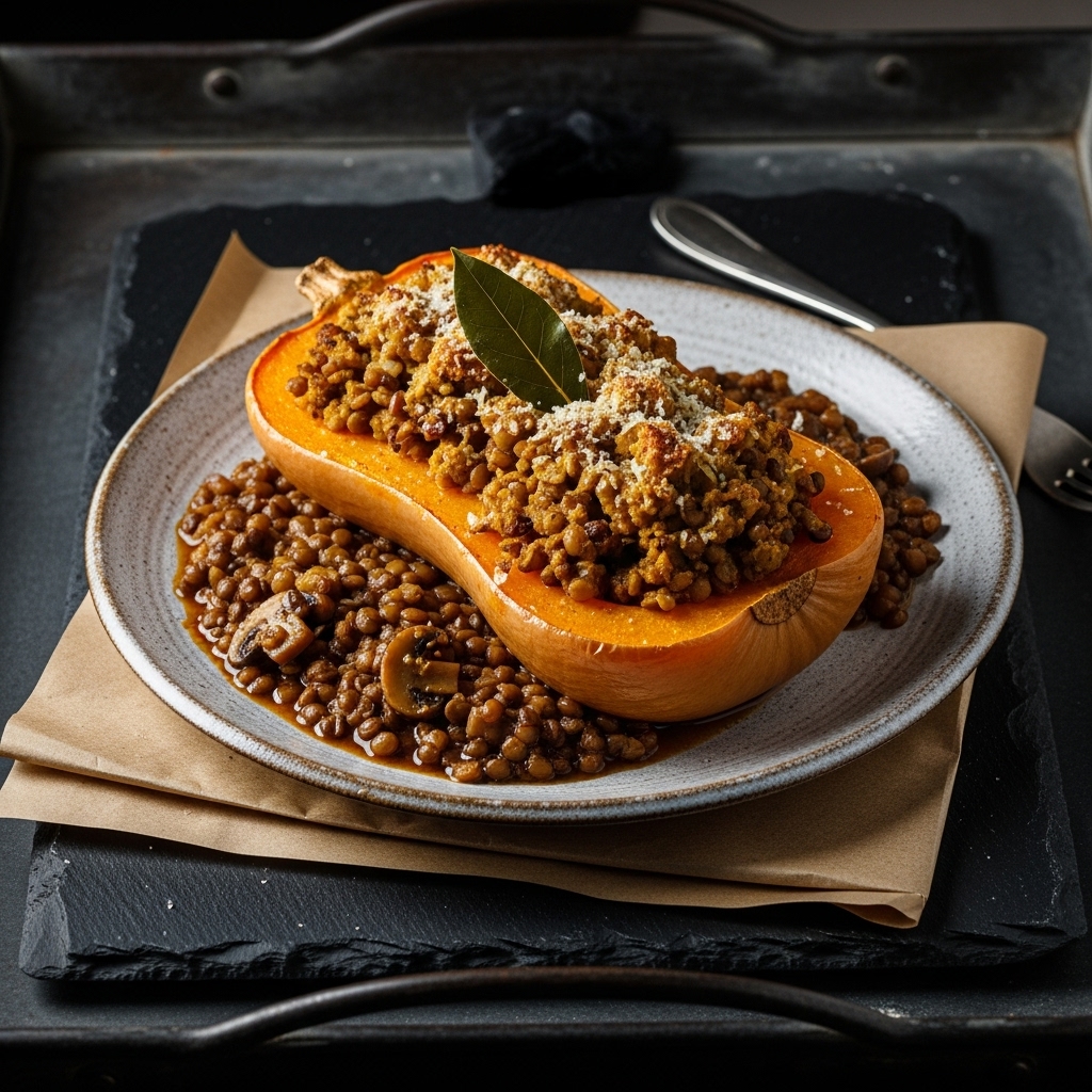 “South African Vegetarian Lunch: Butternut Squash Bobotie”