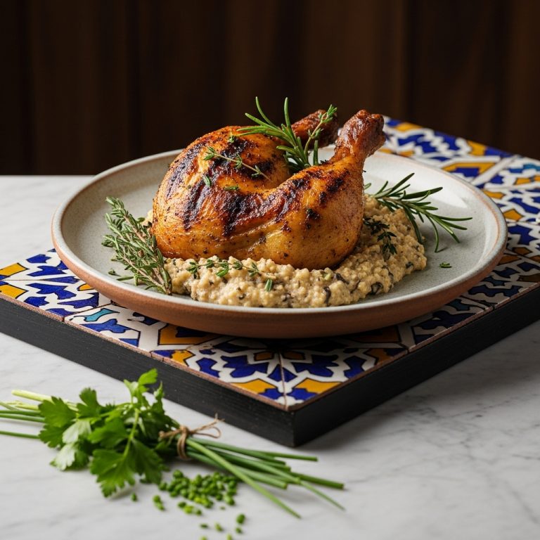 Southern Grill Dinner: Fire-Roasted Chicken & Smoky Grits