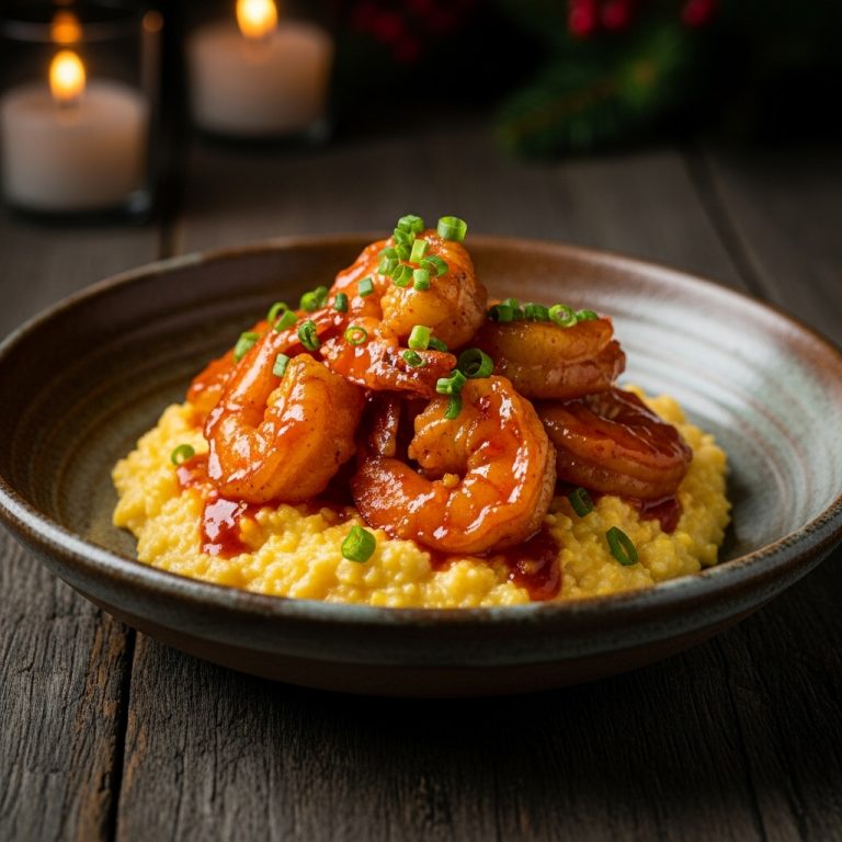Southern Grill Lunch: Firecracker Shrimp & Cheesy Grits