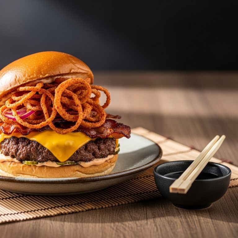 Southern Grill Lunch: Memphis BBQ Burger with Firecracker Onions