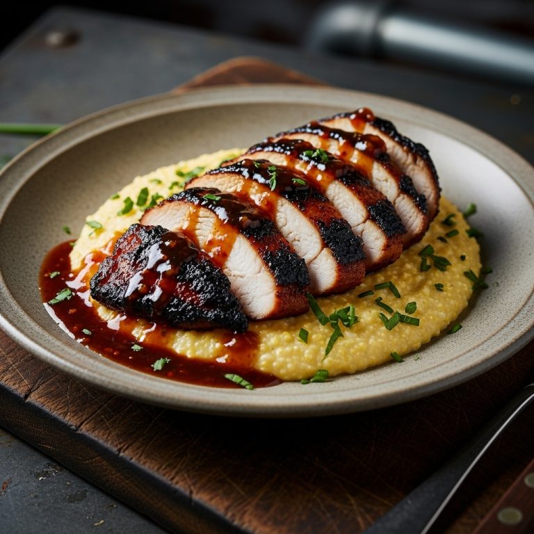 Southern Grill Lunch: Smoky Maple Chicken with Creamy Grits