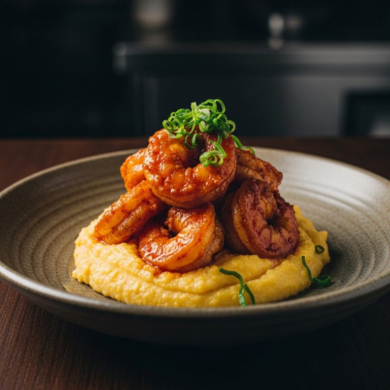 Southern Grill Lunch: Tennessee Firecracker Shrimp & Polenta