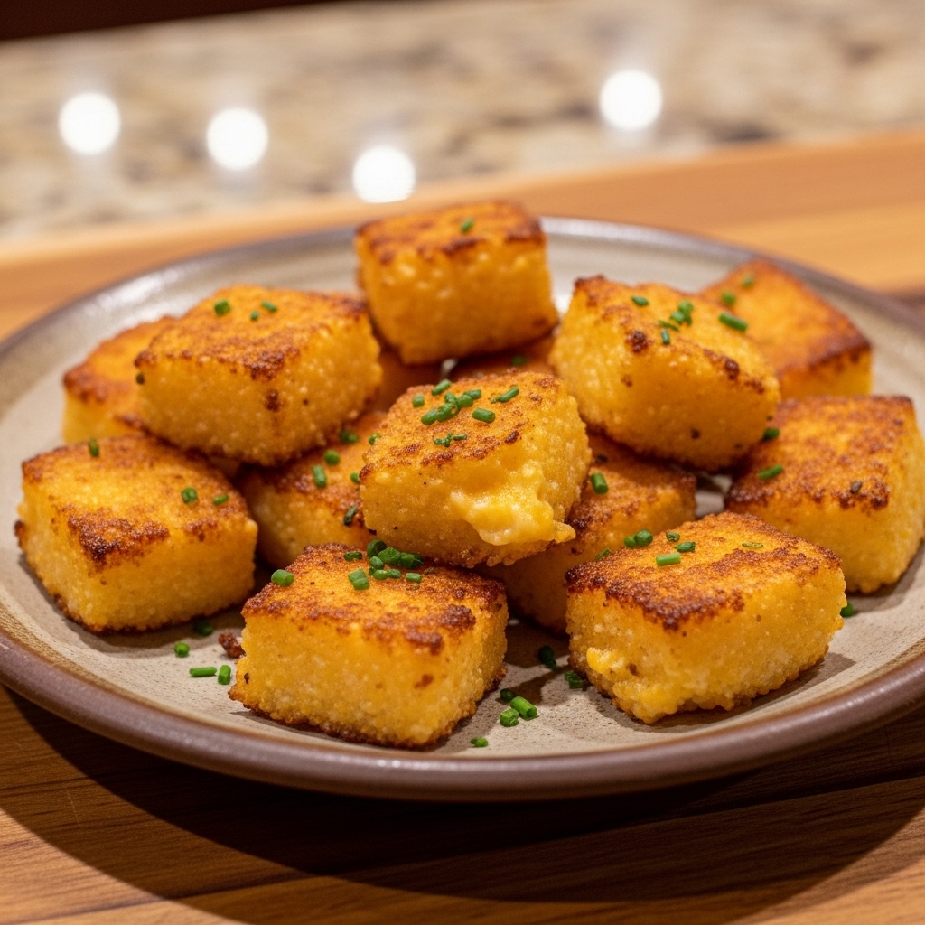 Southern Grill Snack: Smoky Cheesy Grits Bites