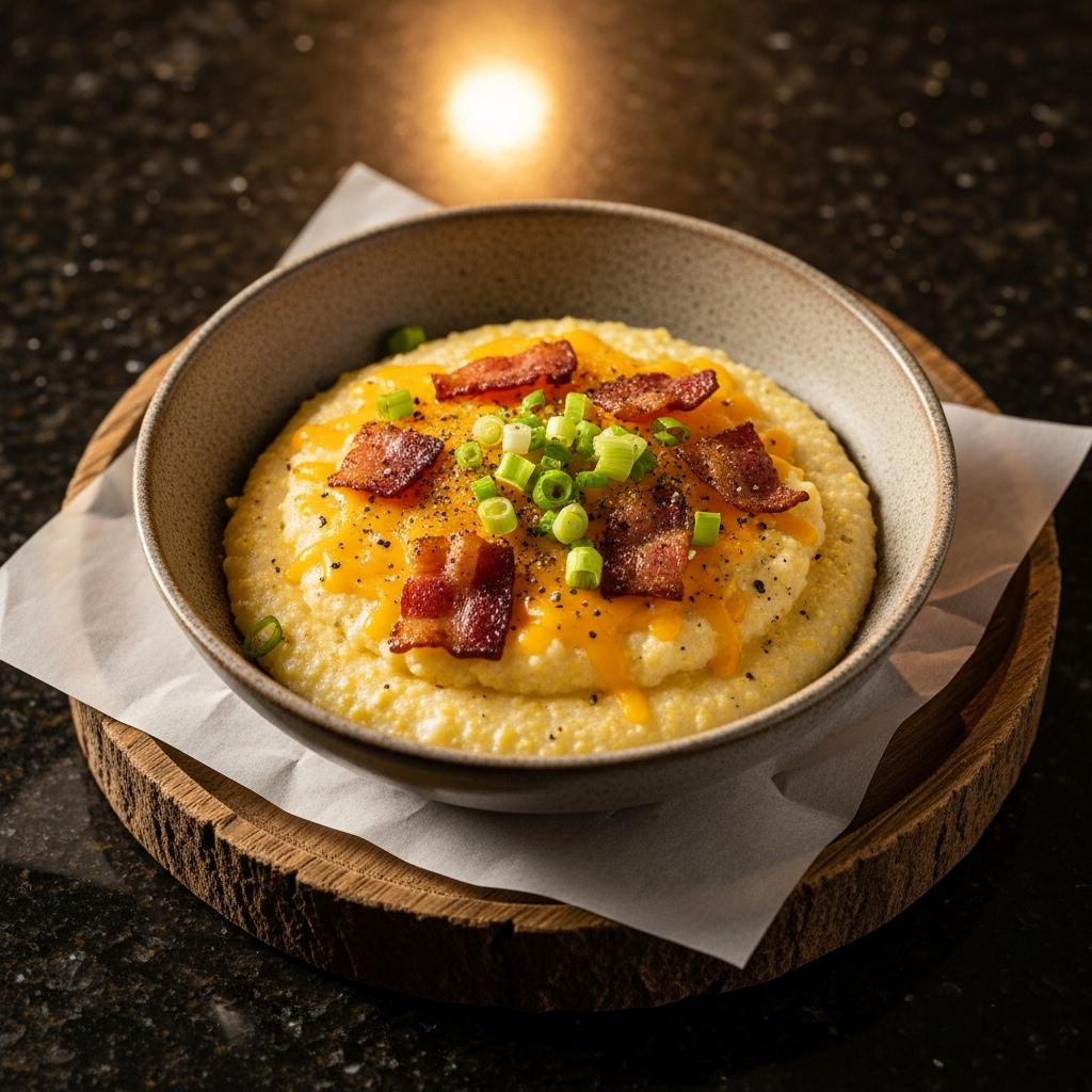 Southern Smoked Cheesy Grits Bowl