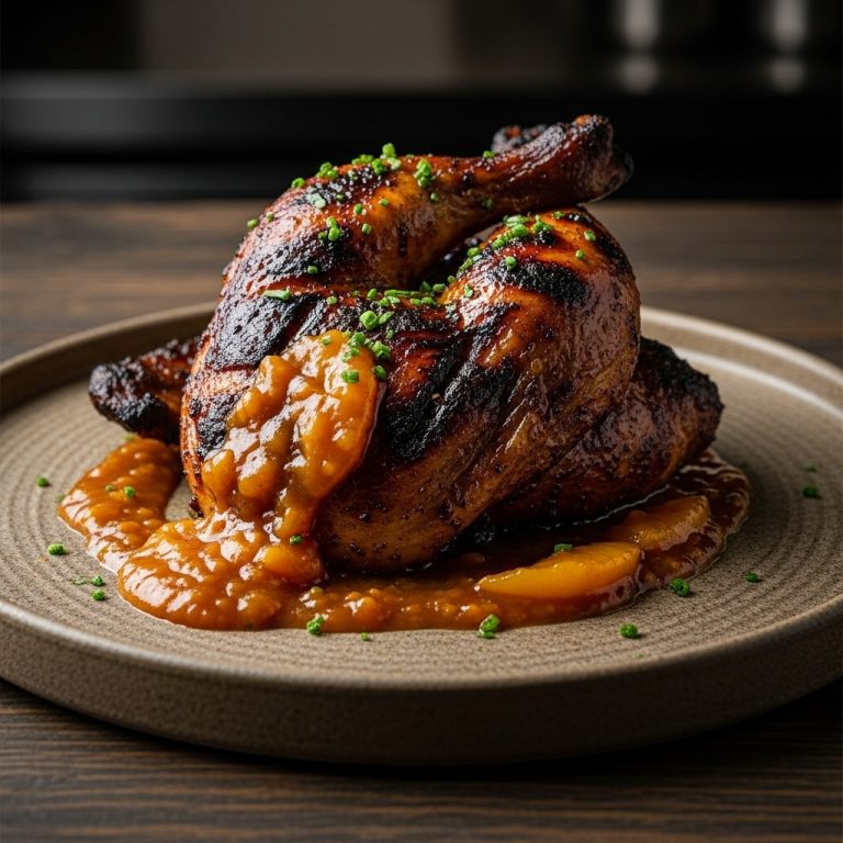 Southern Smokehouse Chicken Dinner with Peach BBQ Sauce