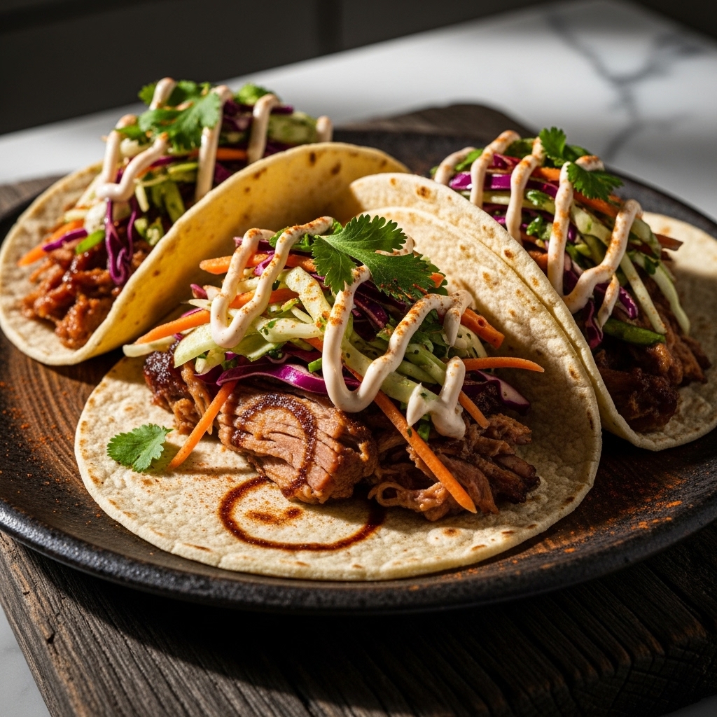 Southern Smokehouse Lunch: BBQ Pulled Pork Tacos