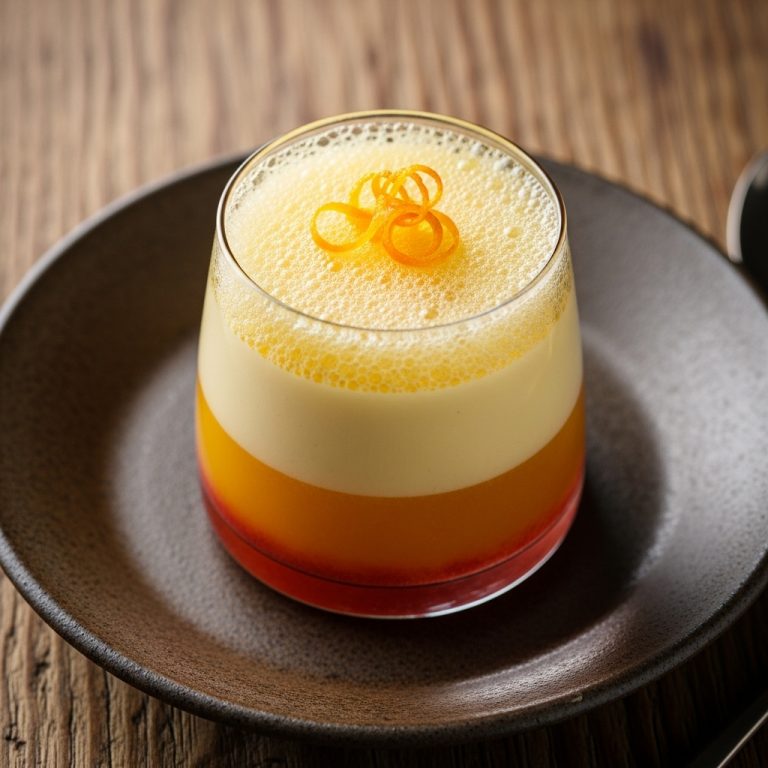 Spanish Sunrise Mimosa Panna Cotta