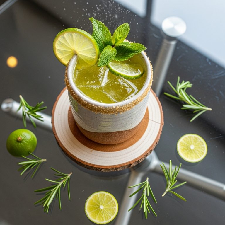 Sparkling Honey-Lime Cocktail