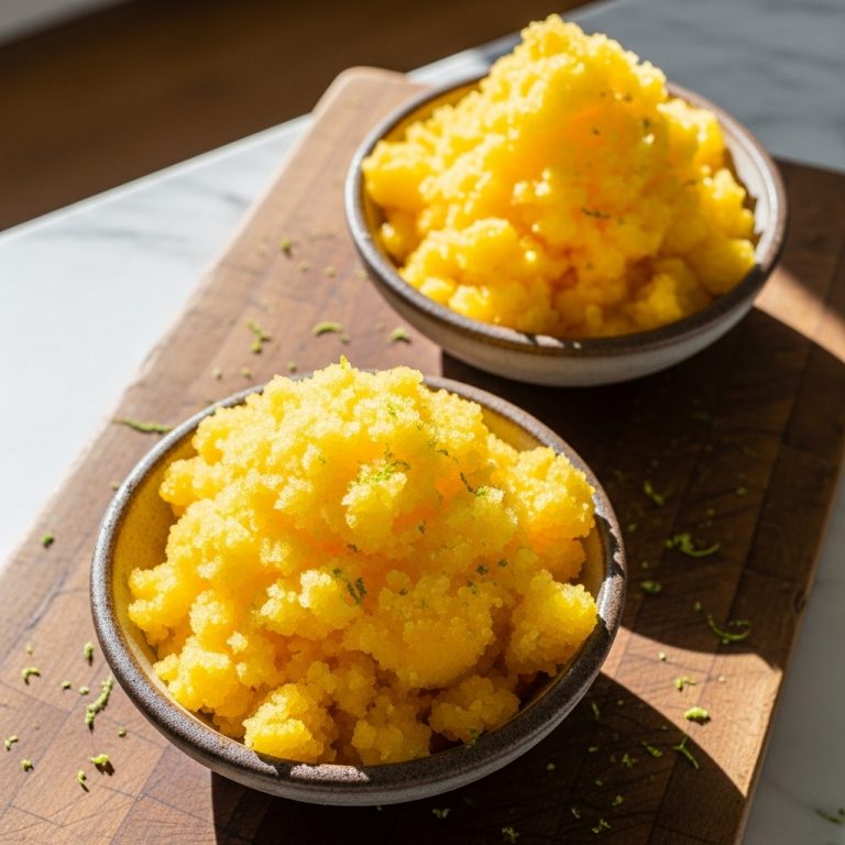 Sparkling Mango-Lime Granitas