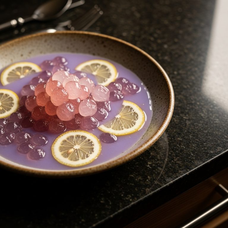 Sparkling Rosewater Pearls in Lavender Lemonade