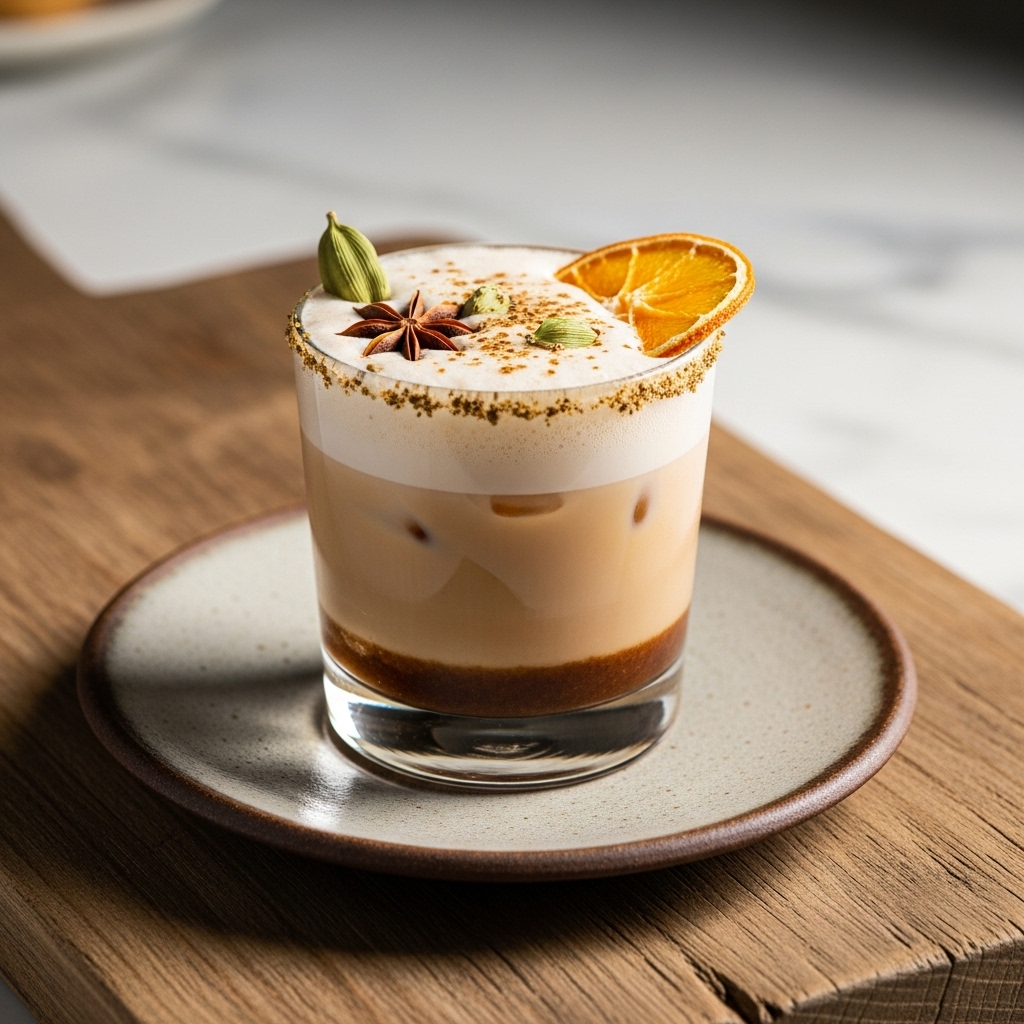 Spiced Cardamom Milk Tea Mocktail