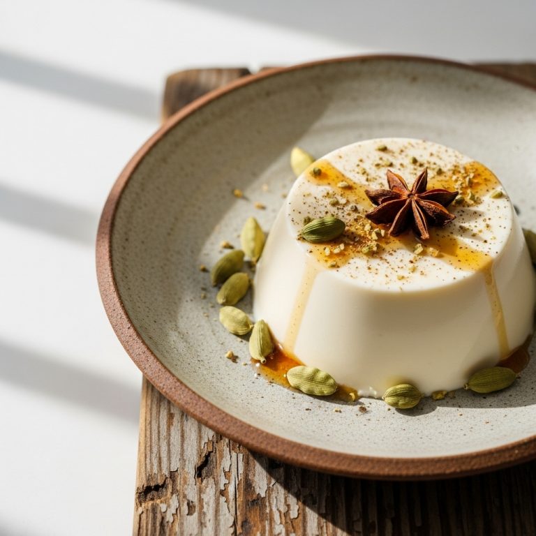 Spiced Chai-Infused Coconut Panna Cotta