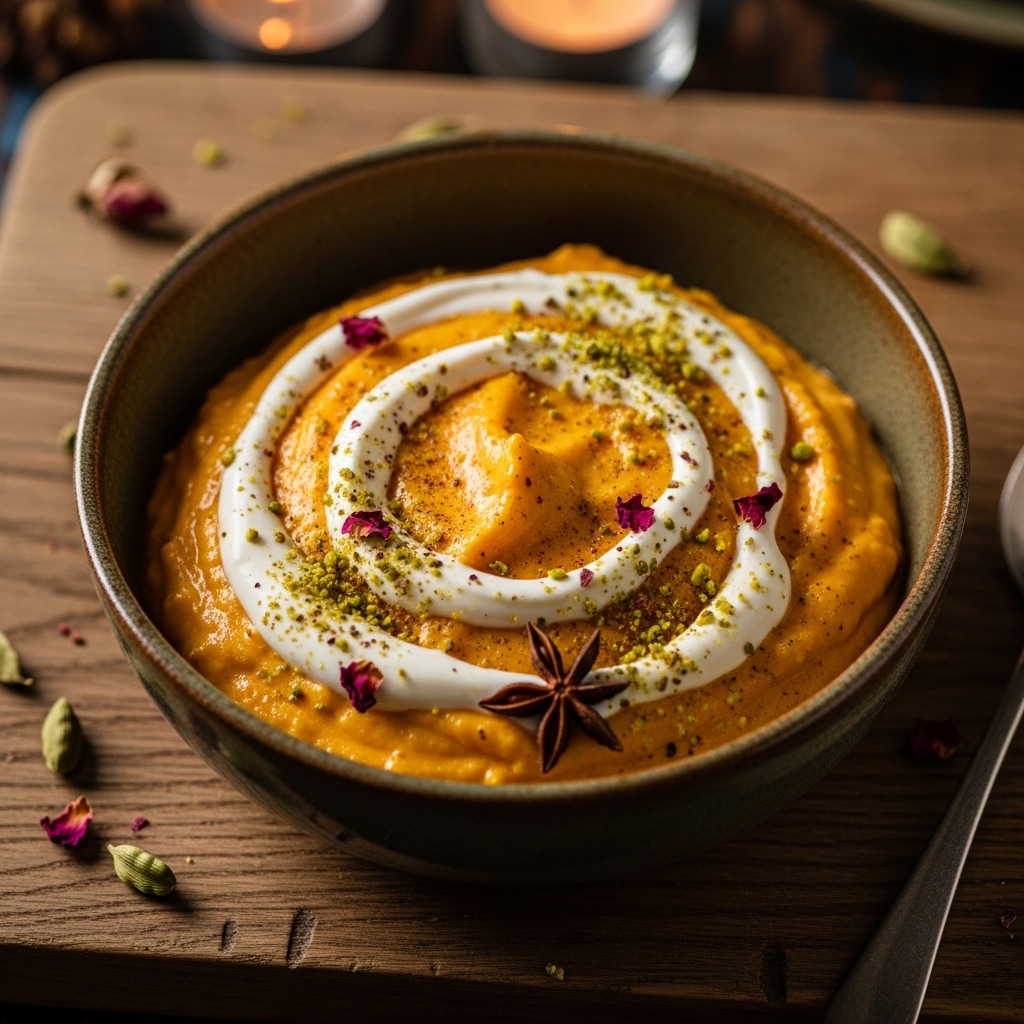 Spiced Mango Fool with Cardamom Cream