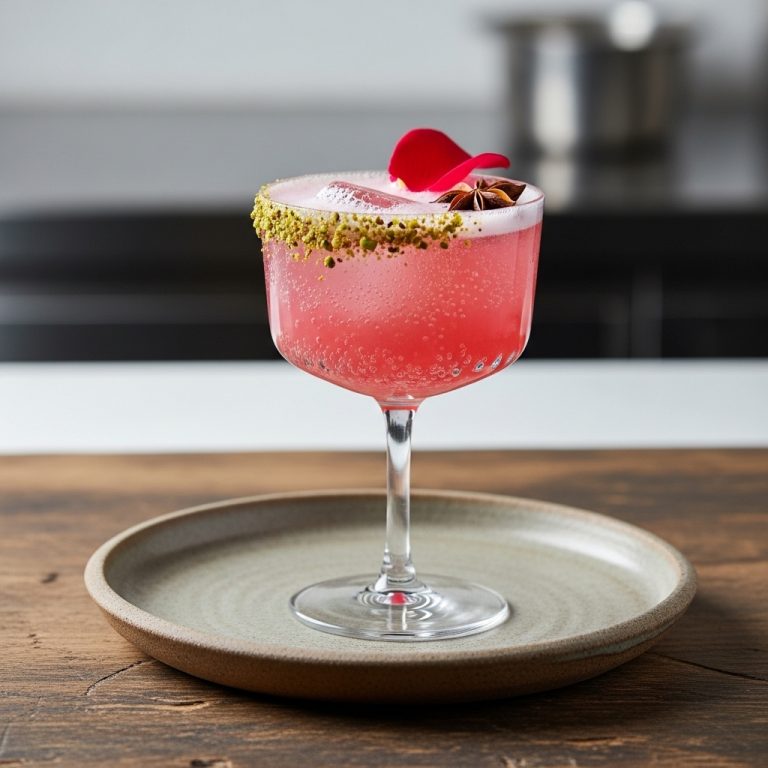 Spiced Rosewater Fizz