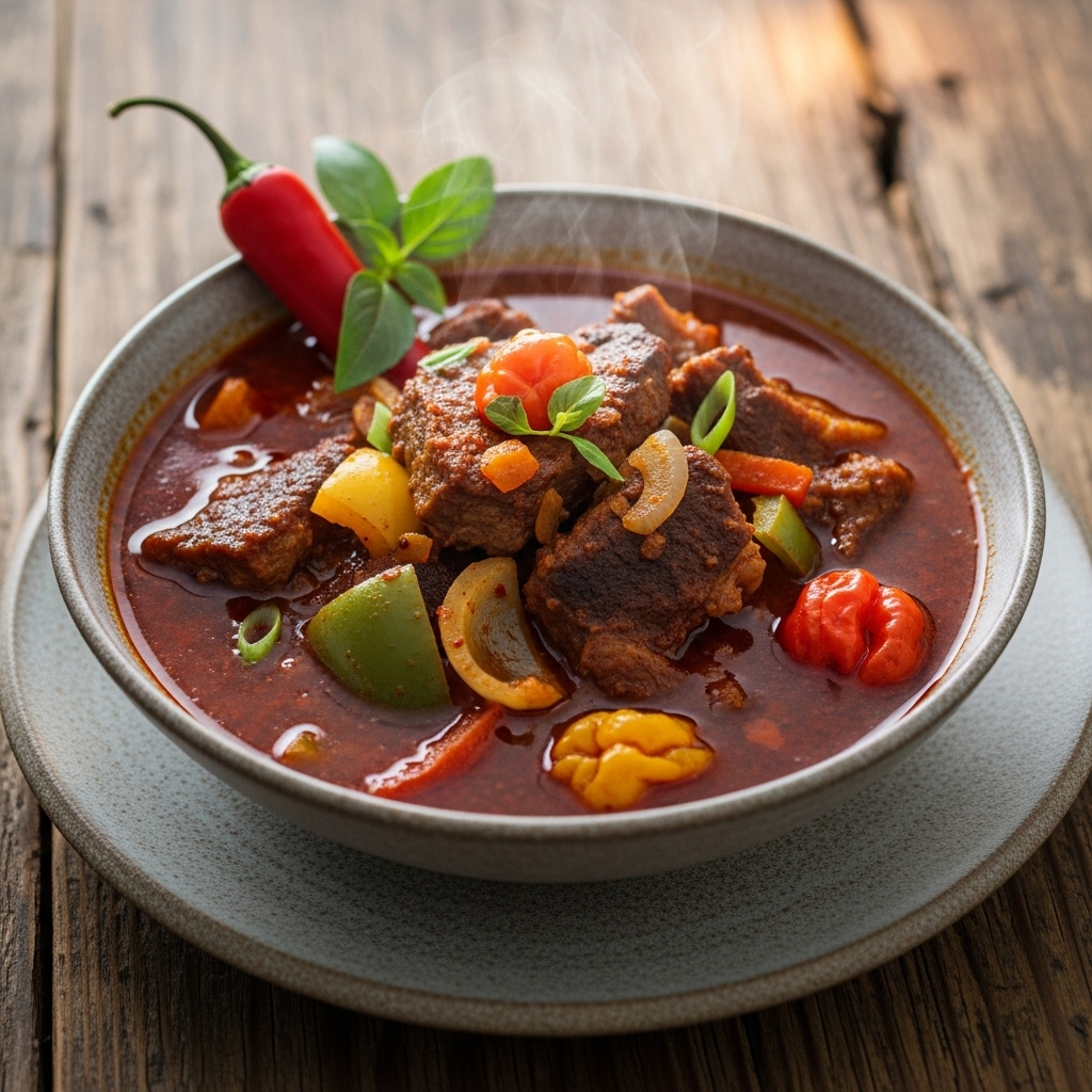 Spicy Grilled Nigerian Pepper Soup Bowl for a Paleo-Friendly Lunch