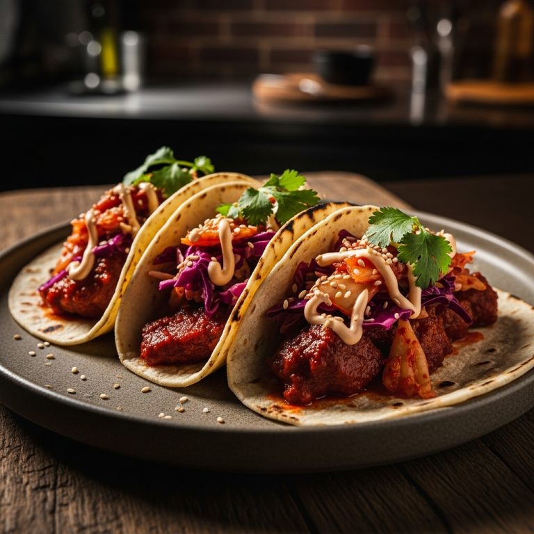 Spicy Korean BBQ Tacos