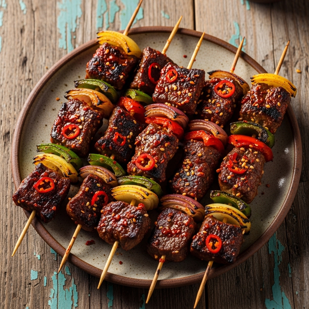 Spicy Korean Bulgogi Beef Skewers – A Taste of Korea in Your Home
