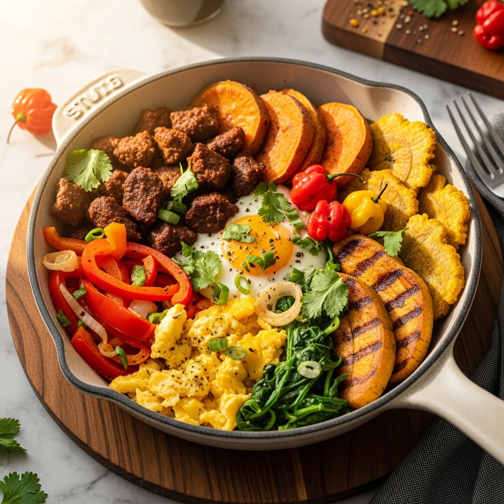 Spicy Paleo Nigerian Breakfast Skillet – A Fusion of Traditional and Modern Flavors