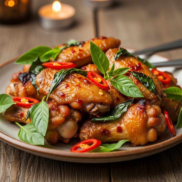 Spicy Thai Basil Chicken Wings
