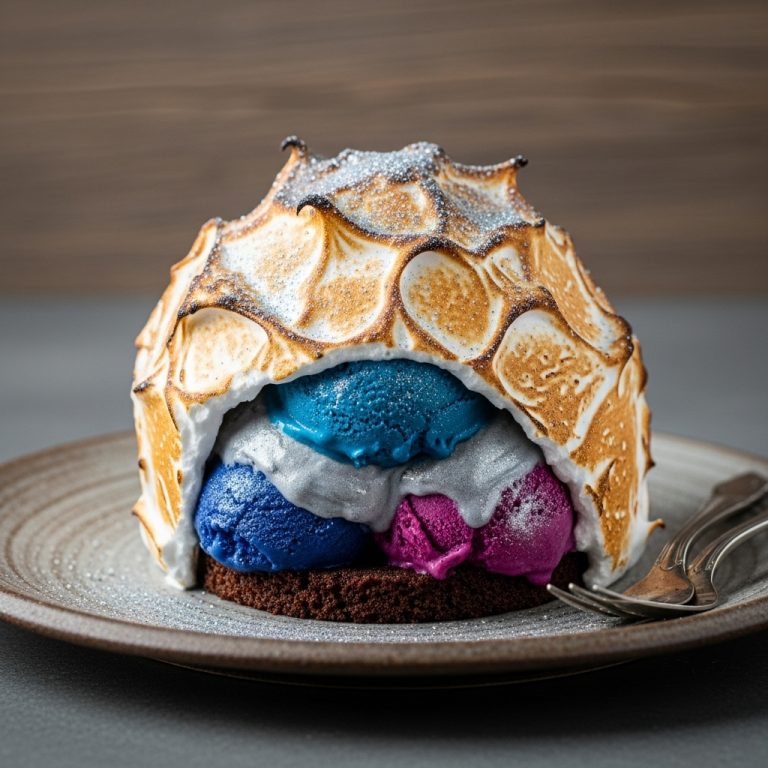 Stardust Baked Alaska – A Celestial Gluten-Free Delight