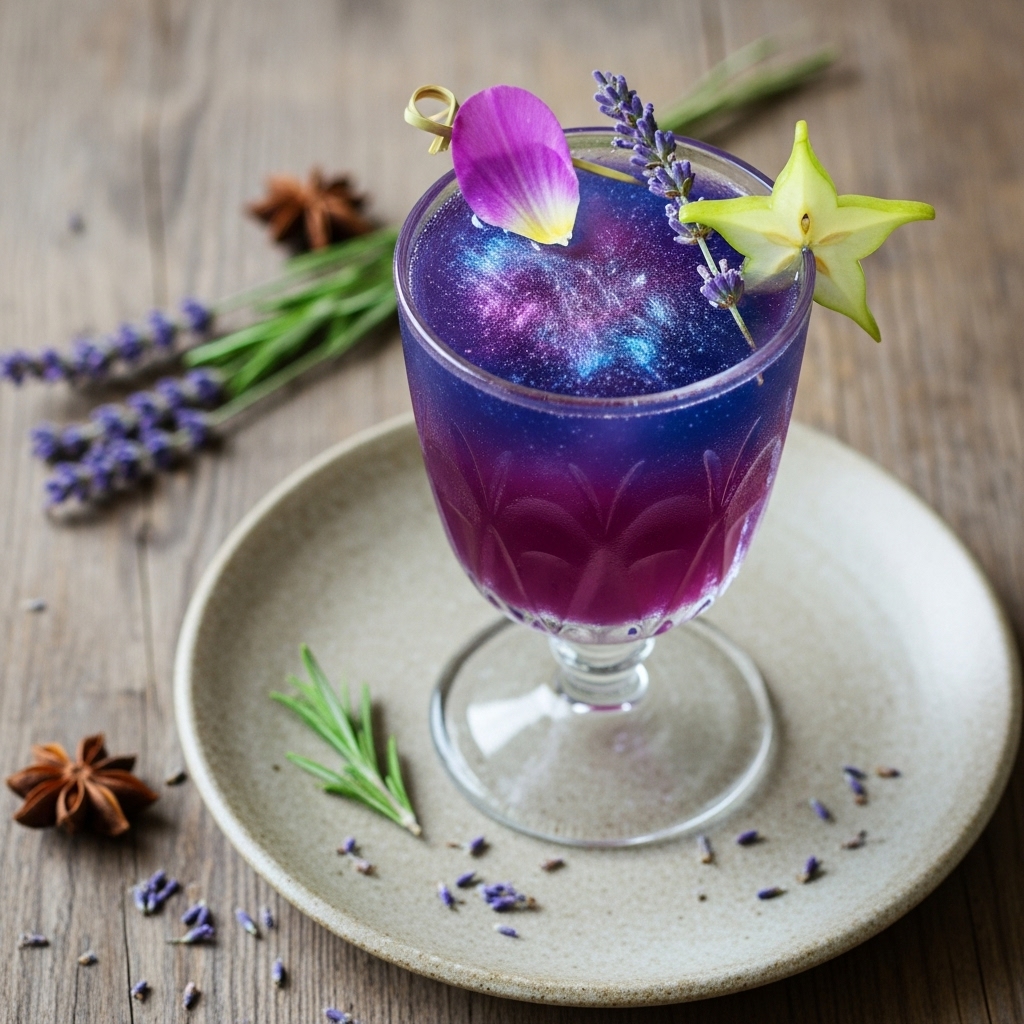 Starlit Cactus Flower Mocktail