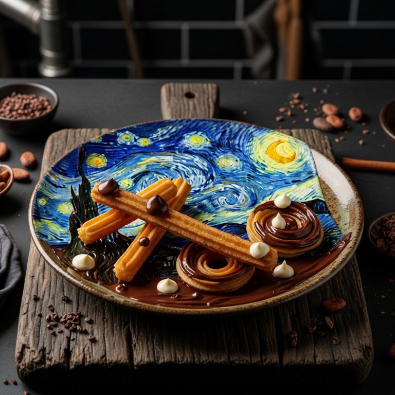 Starry Night Churros con Chocolate