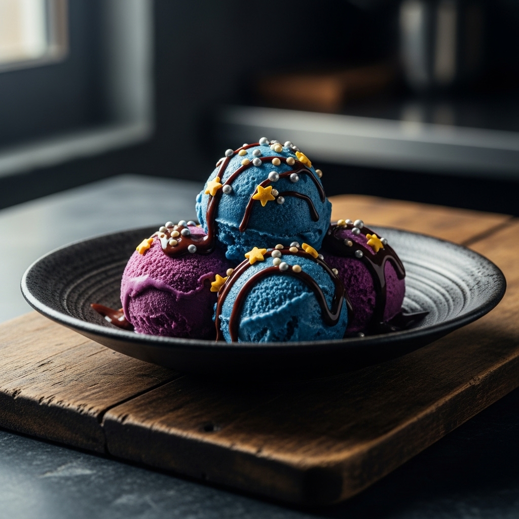 “Starry Night Gelato Sundae”