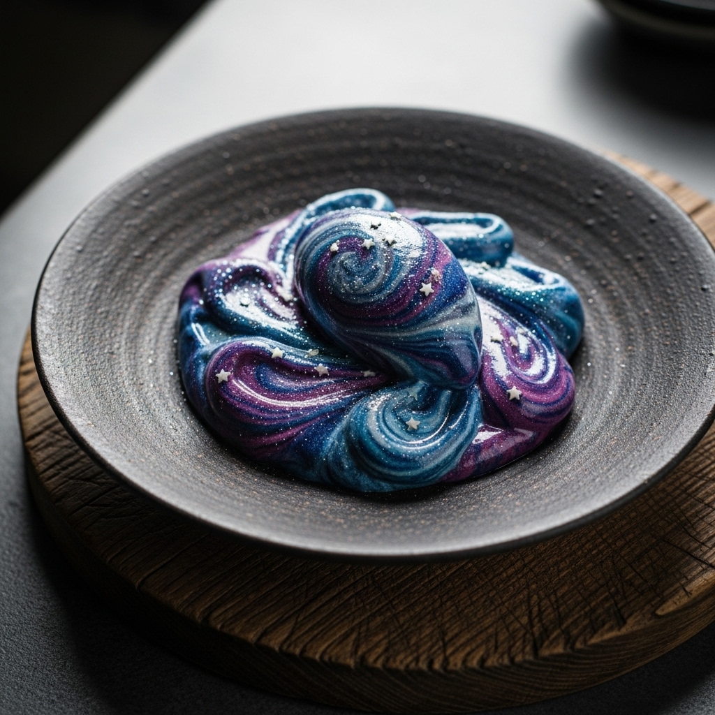 Starry Night Sorbet: A Celestial Vegetarian Frozen Delight