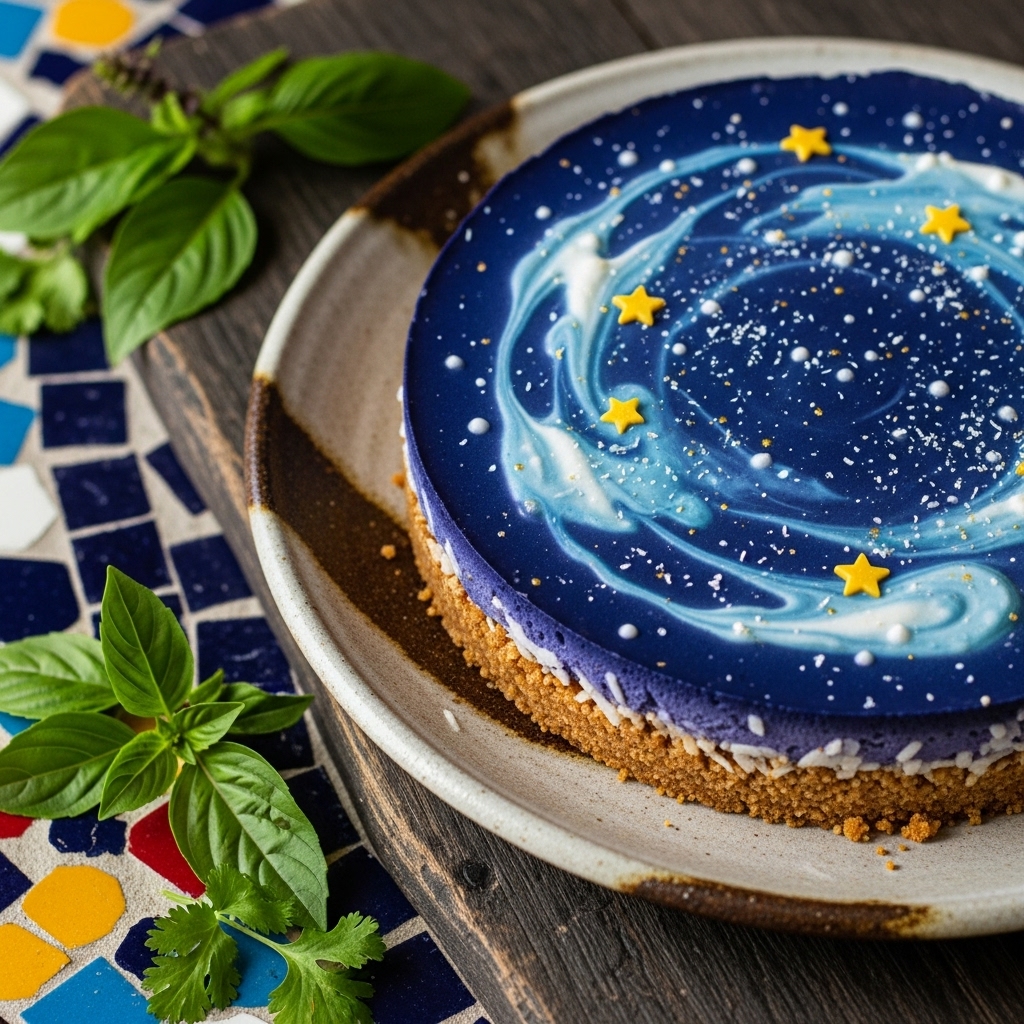 Starry Night Thai Vegan Cheesecake